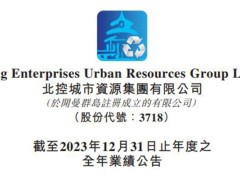 北控城市资源集团2023年营收超50亿元，净利同比增加19.3%